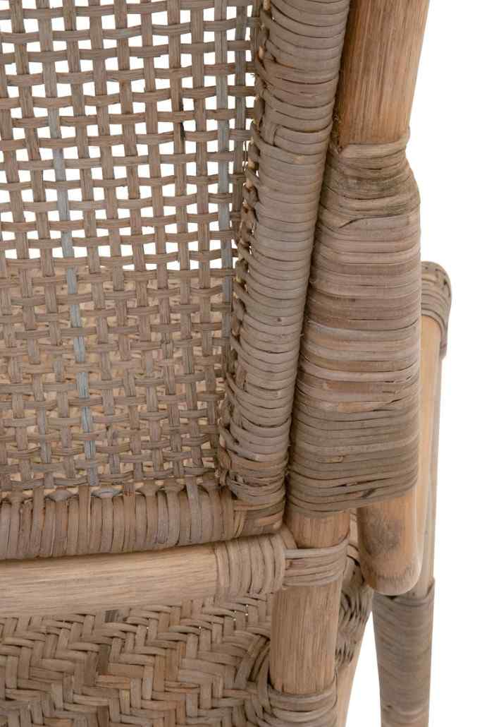 Essentials For Living Luna Rattan Frame Armless Dining Chair 2PC