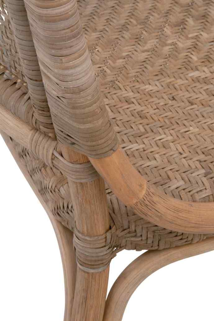 Essentials For Living Luna Rattan Frame Armless Dining Chair 2PC