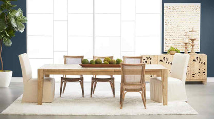 Essentials For Living Luna Rattan Frame Armless Dining Chair 2PC