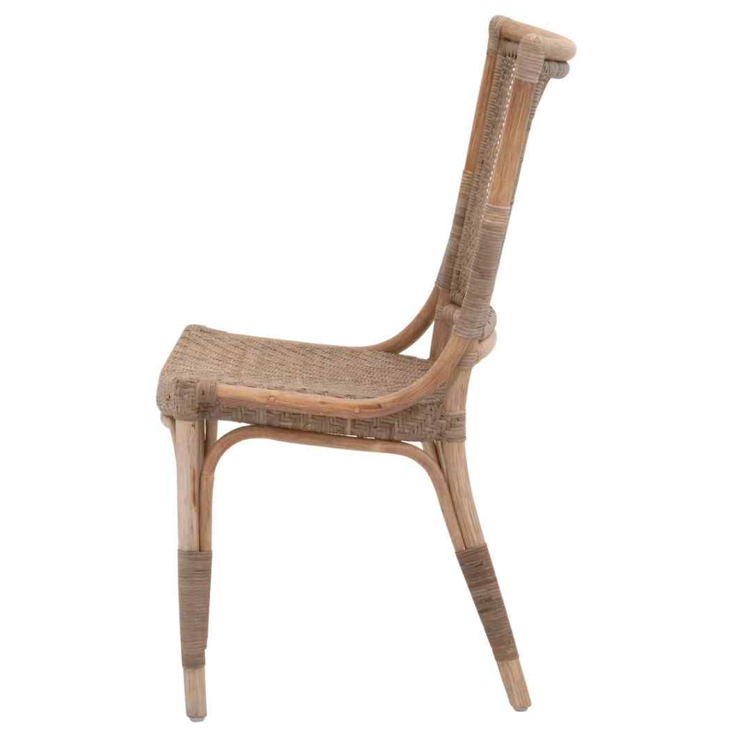 Essentials For Living Luna Rattan Frame Armless Dining Chair 2PC