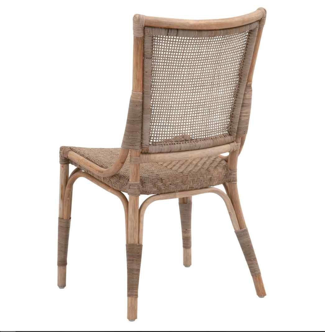 Essentials For Living Luna Rattan Frame Armless Dining Chair 2PC