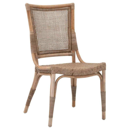 Essentials For Living Luna Rattan Frame Armless Dining Chair 2PC
