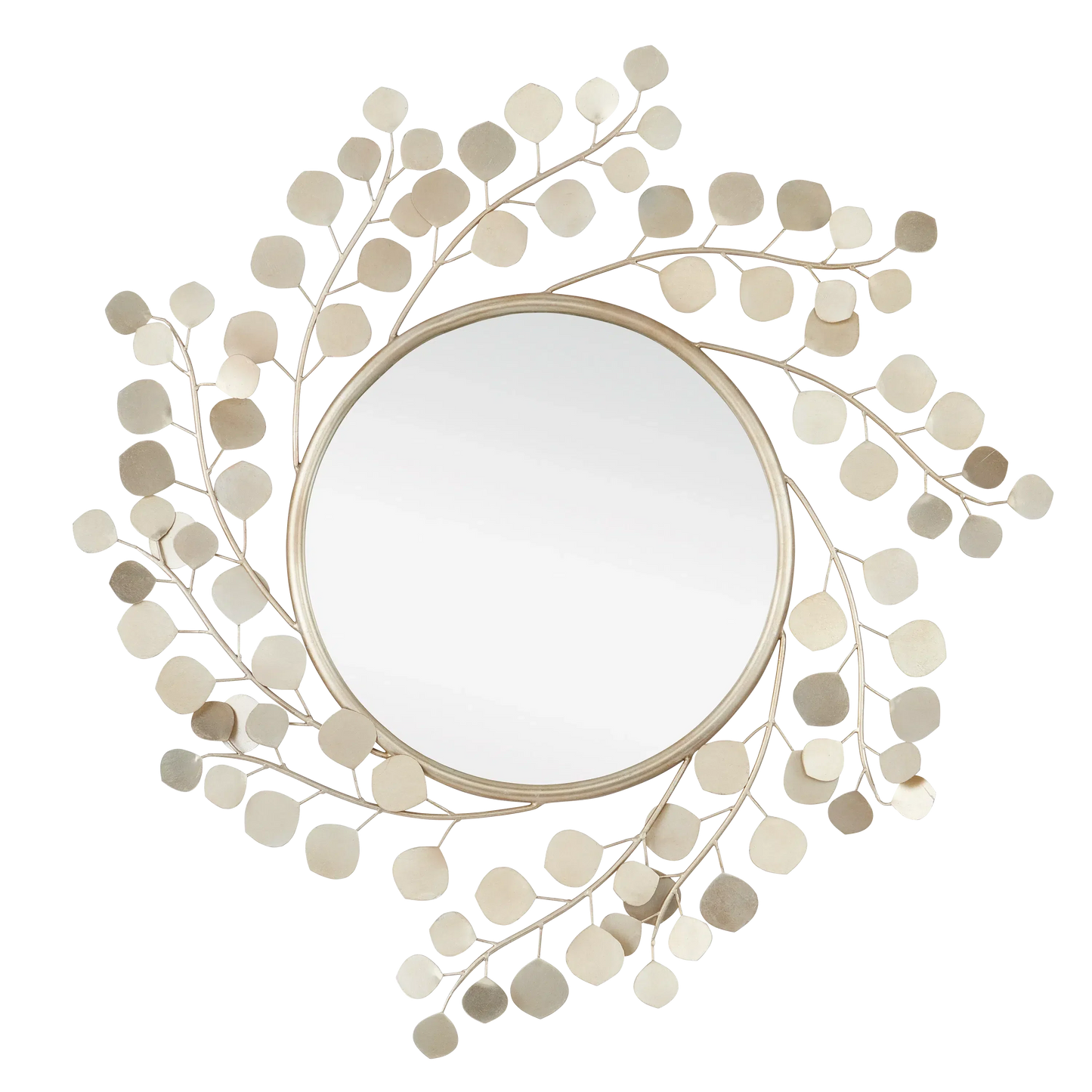 Lunaria Round Mirror-Wall Mirrors-Currey & Co-Sideboards and Things