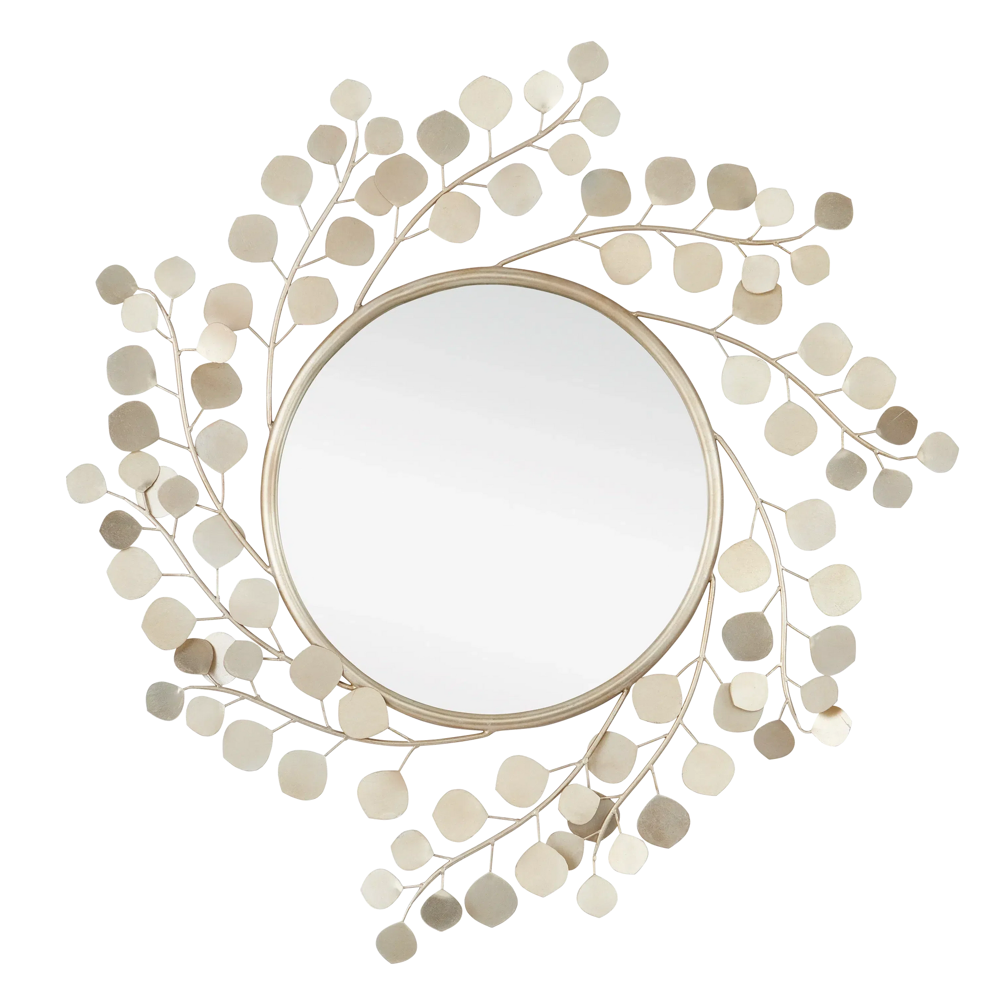 Lunaria Round Mirror-Wall Mirrors-Currey & Co-Sideboards and Things