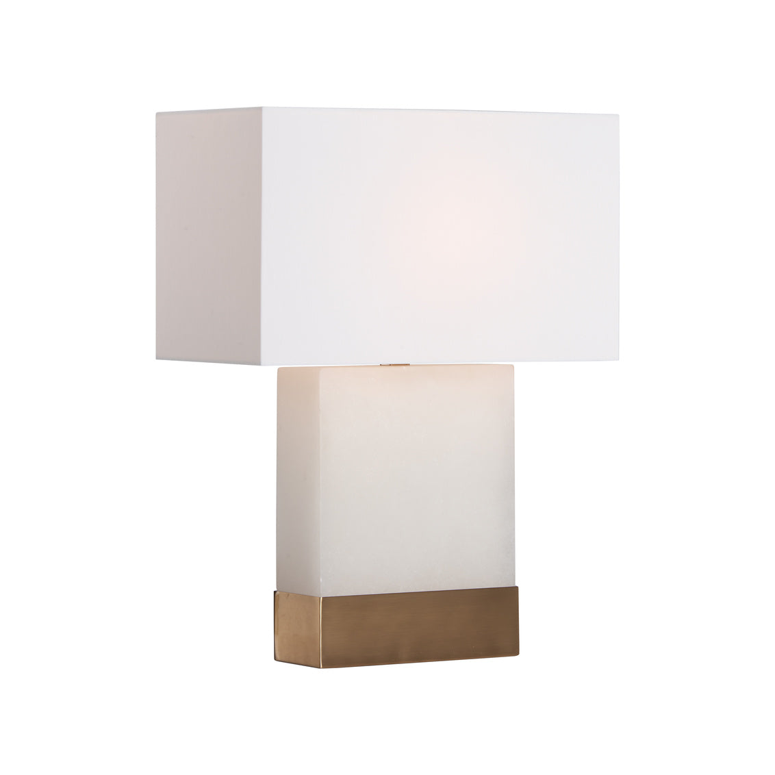 Luster White Alabaster Table Lamp