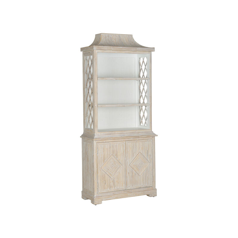 Get Lyford Cay Bookcase Elegant Whitewashed Bamboo Design – Sideboards ...