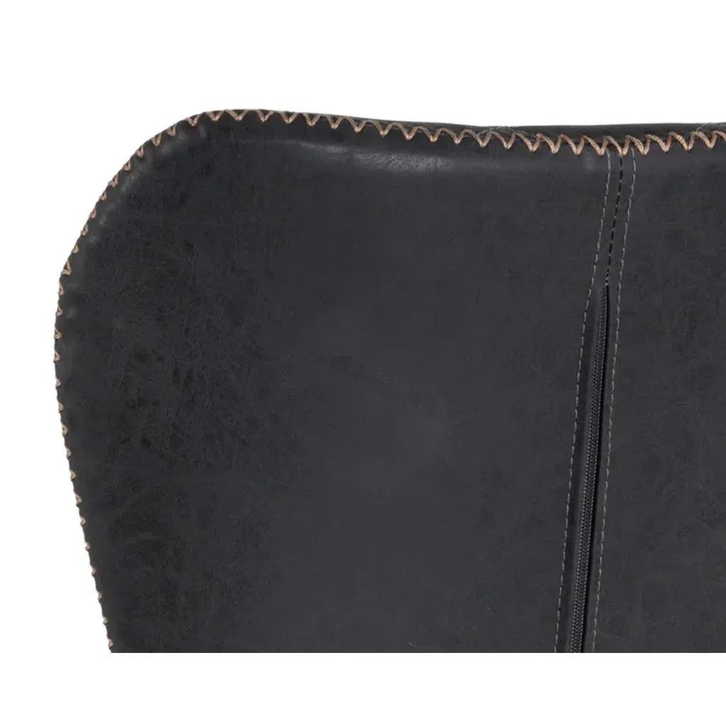 Lyla Leather Barstool 2PC - LOOMLAN - SUNPAN - Bar Stools