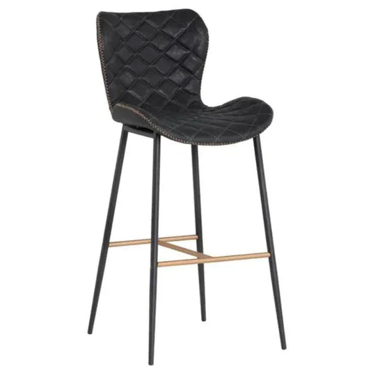 SUNPAN Lyla Faux Leather Barstool (Set of 2)
