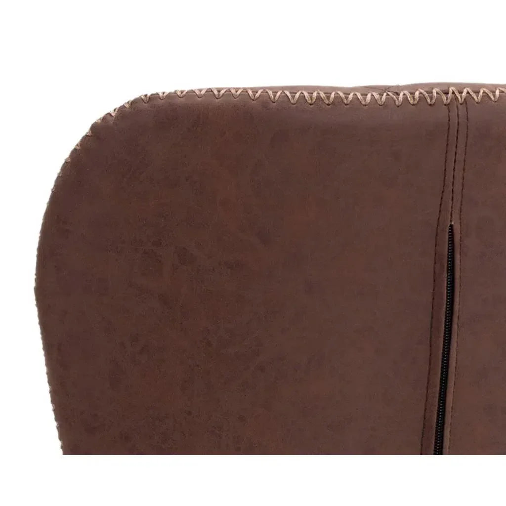 Lyla Leather Counter Stool 2PC - LOOMLAN - SUNPAN - Counter Stools