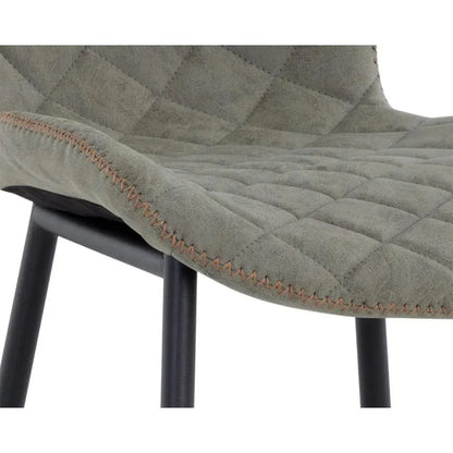 Lyla Leather Counter Stool 2PC - LOOMLAN - SUNPAN - Counter Stools