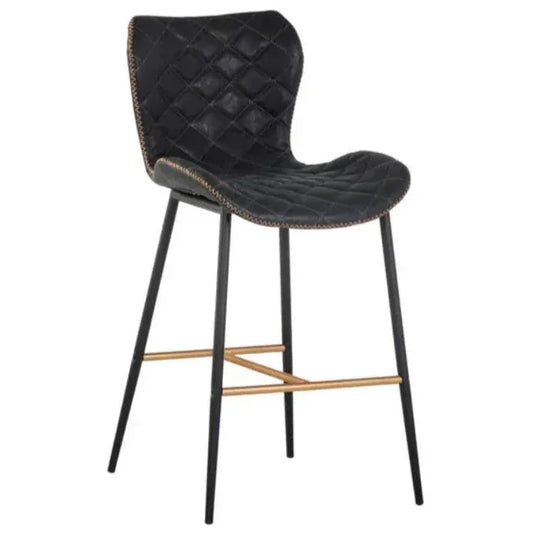 SUNPAN Lyla Leather Counter Stool 2PC