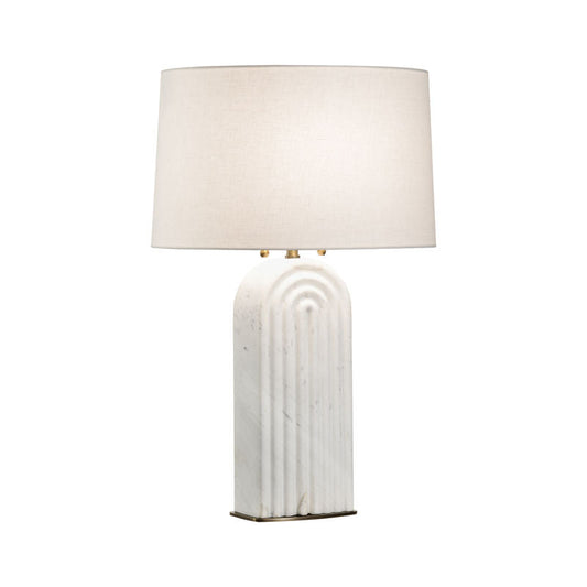 Wildwood Lyssy Carrera Marble Made Table Lamp