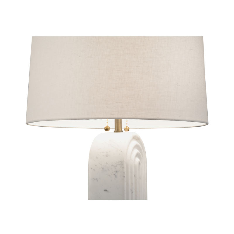 Lyssy Carrera Marble Made Table Lamp-Table Lamps-Wildwood-LOOMLAN