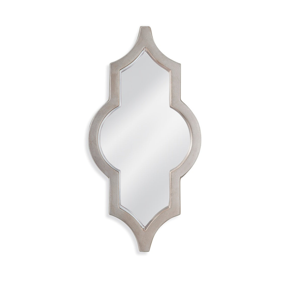 Keyhole Polyurethane Silver Wall Mirror