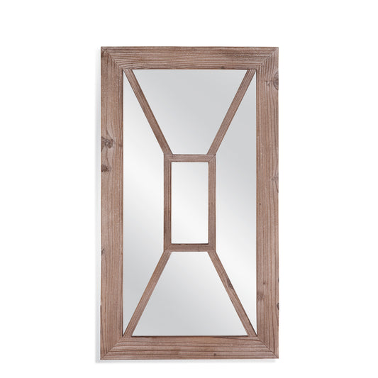 Boca Wood Brown Vertical Wall Mirror