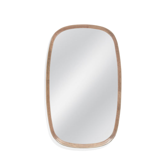 Priscott Wood Brown Vertical Wall Mirror