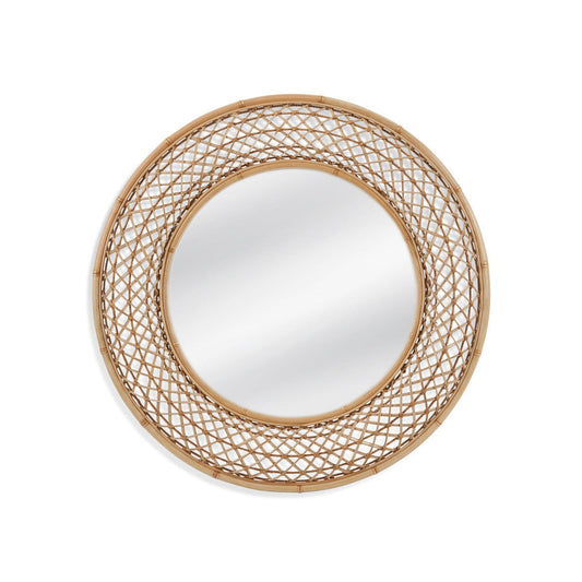 Biedel Wicker Brown Wall Mirror