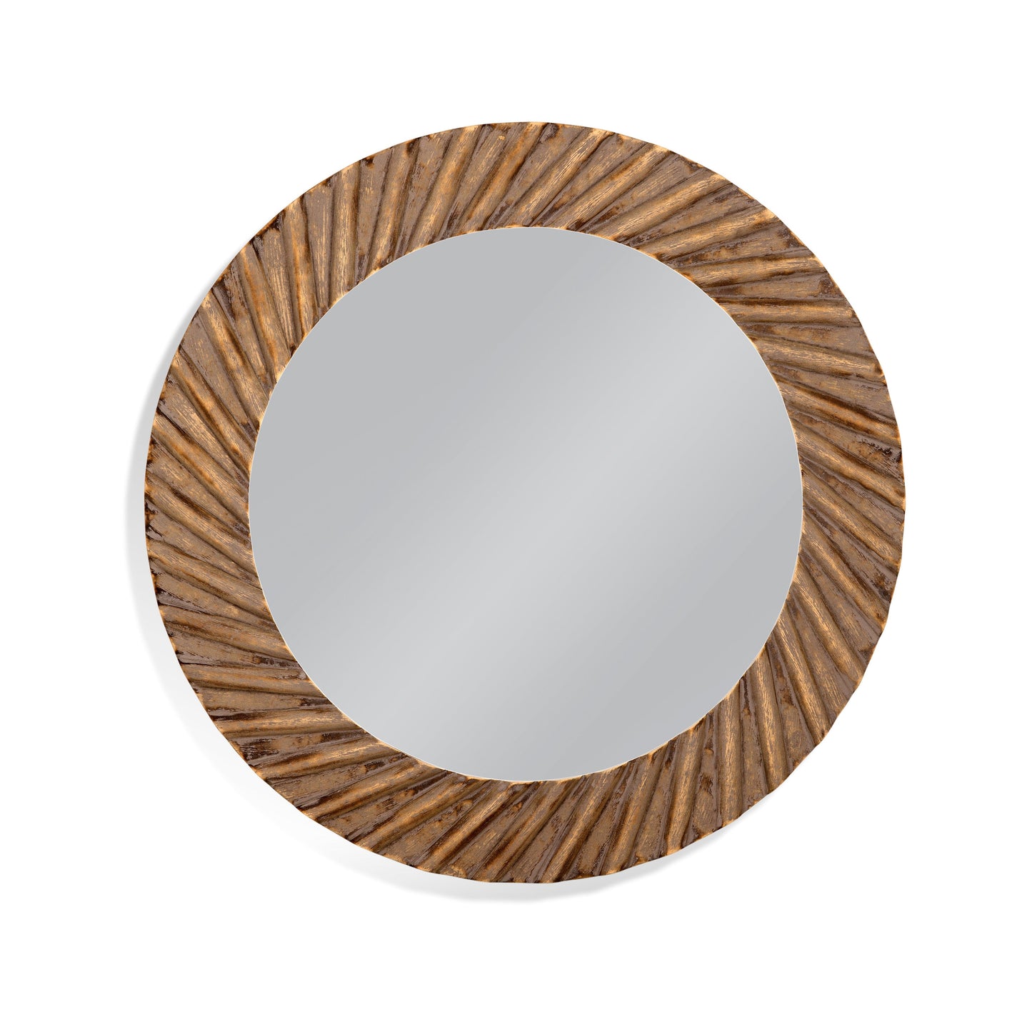 Swirll MDF Gold Wall Mirror