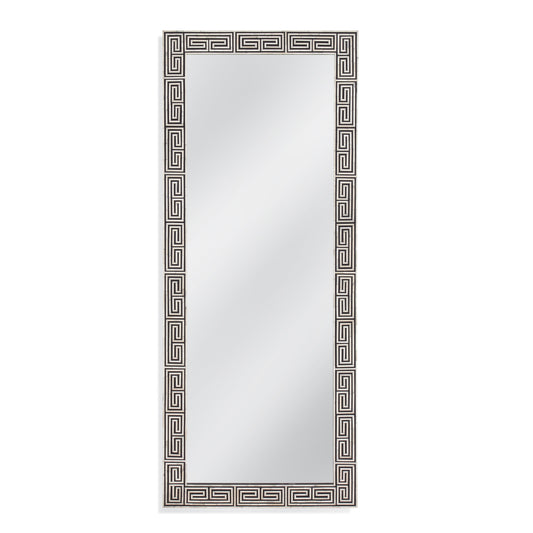 Newton Resin and MDF Black Vertical Floor Mirror