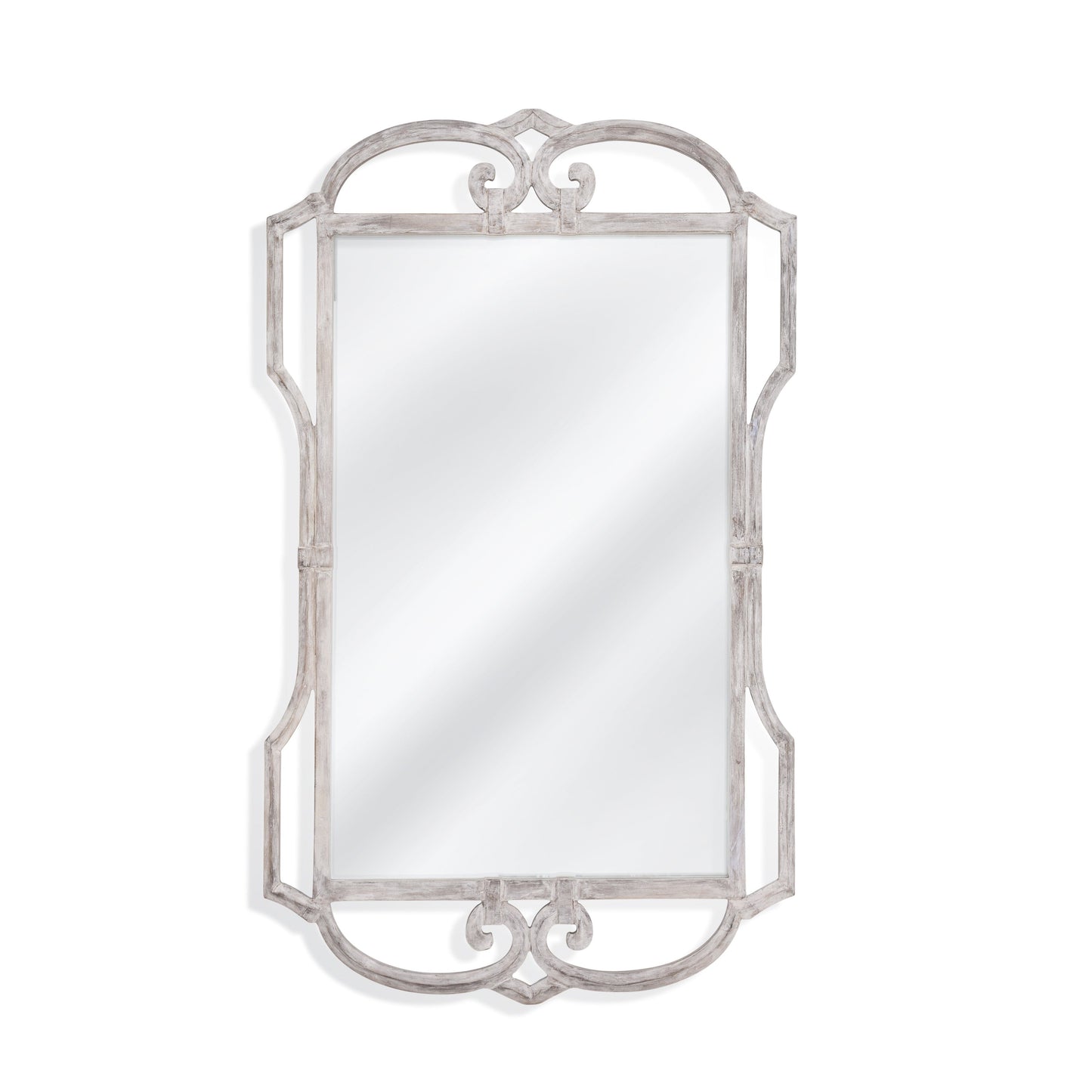 Carthage Wood White Vertical Wall Mirror