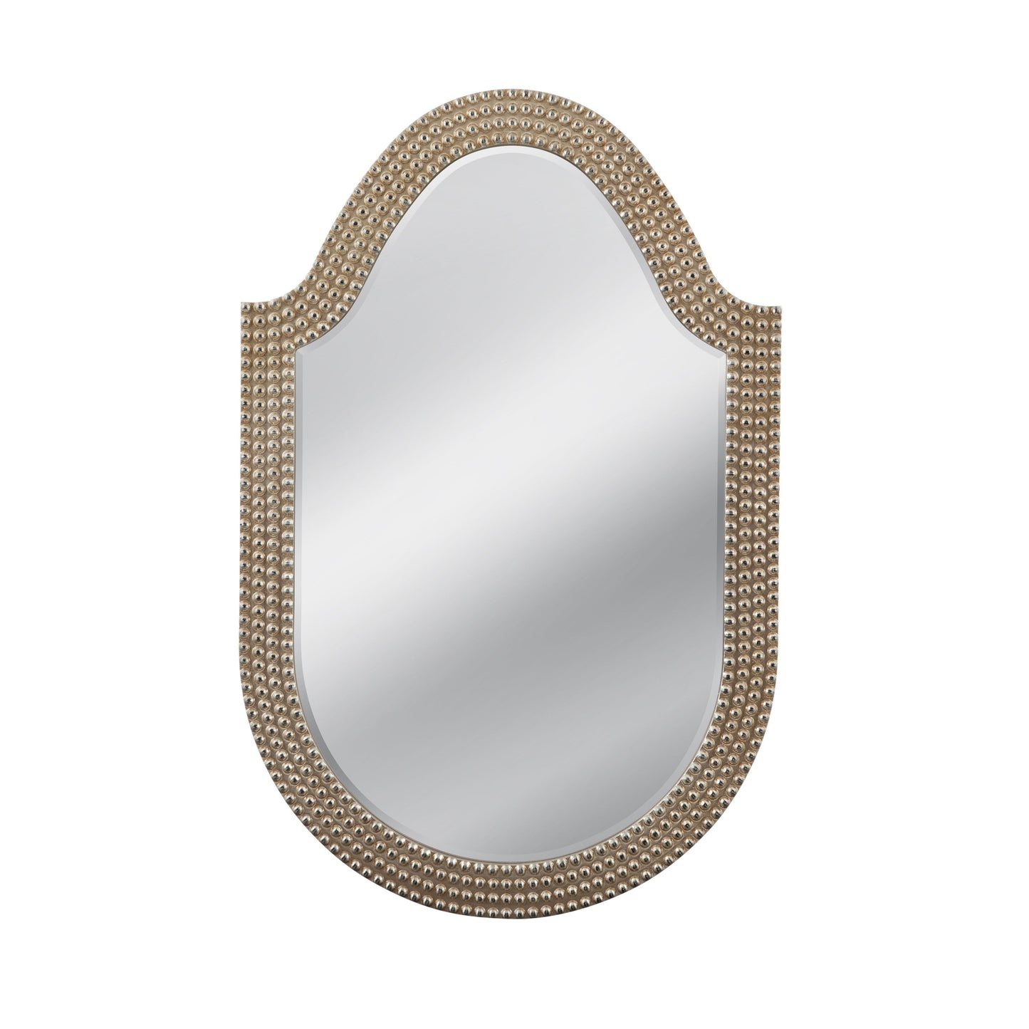 Shielded Polyurethane and MDF Brown Wall Mirror