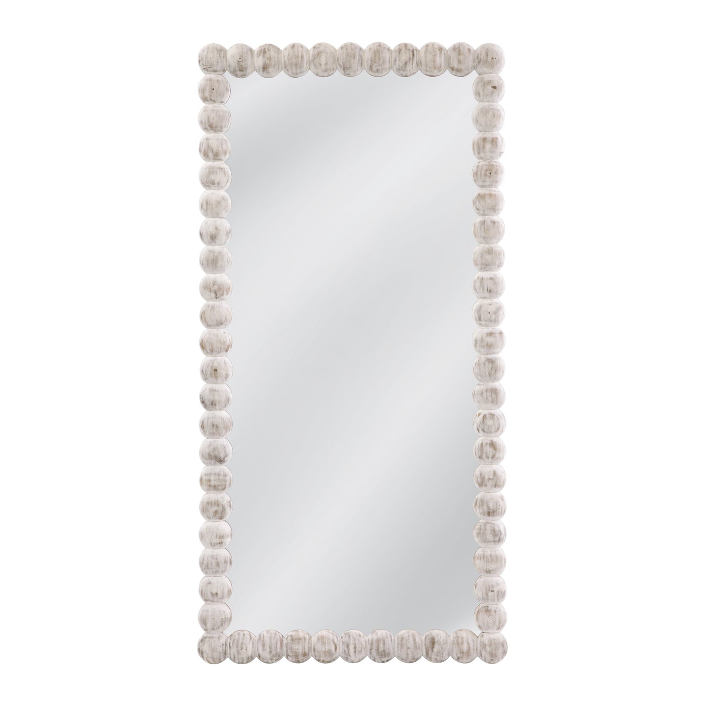 Mandith Wood White Wash Vertical Floor Mirror