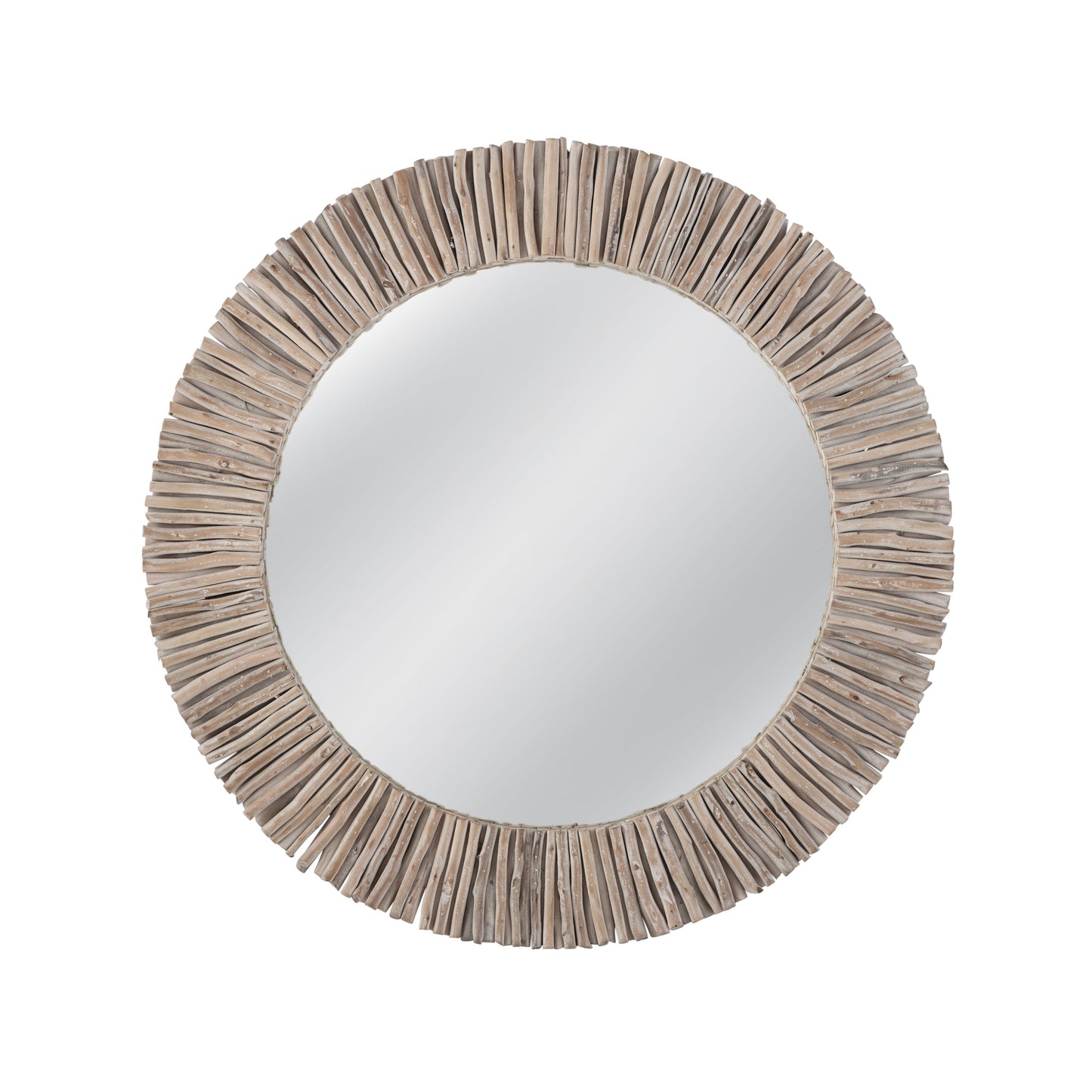 Splay Wood Brown Wall Mirror