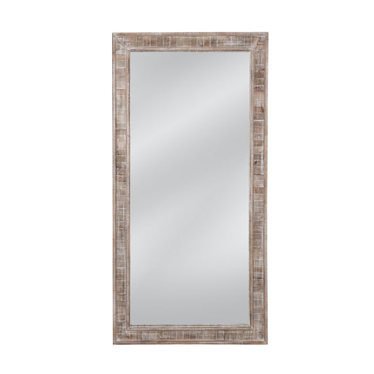 Drew Wood Brown Vertical Floor Mirror