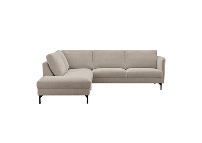 LOOMLAN Custom Upholstery Maison Elegant High Armrest Fabric & Leather Modular Sofa