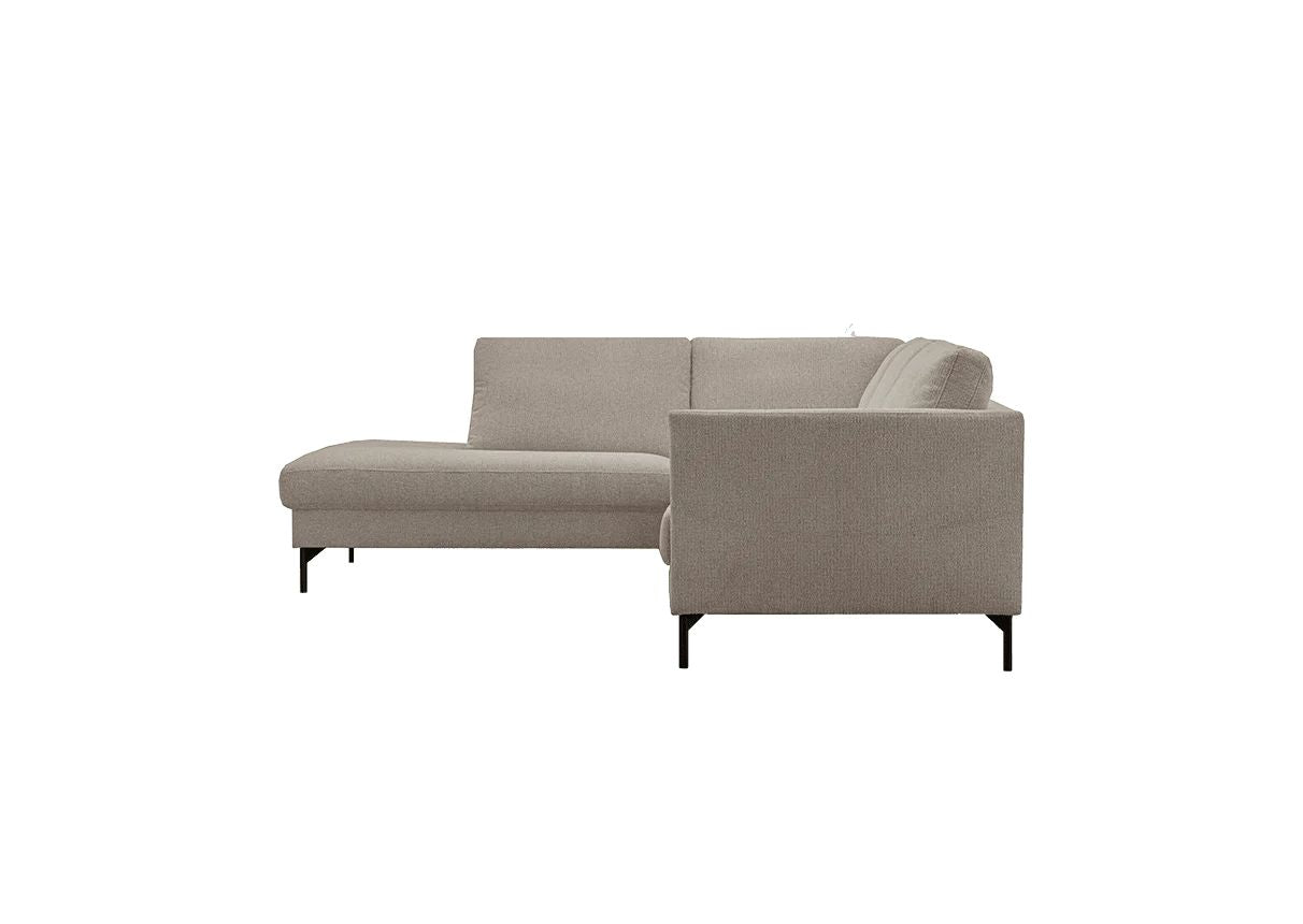 LOOMLAN Custom Upholstery Maison Elegant High Armrest Fabric & Leather Modular Sofa