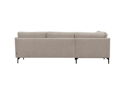 LOOMLAN Custom Upholstery Maison Elegant High Armrest Fabric & Leather Modular Sofa