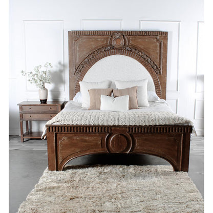 Peninsula Home Amelie Wooden Brown King Bed