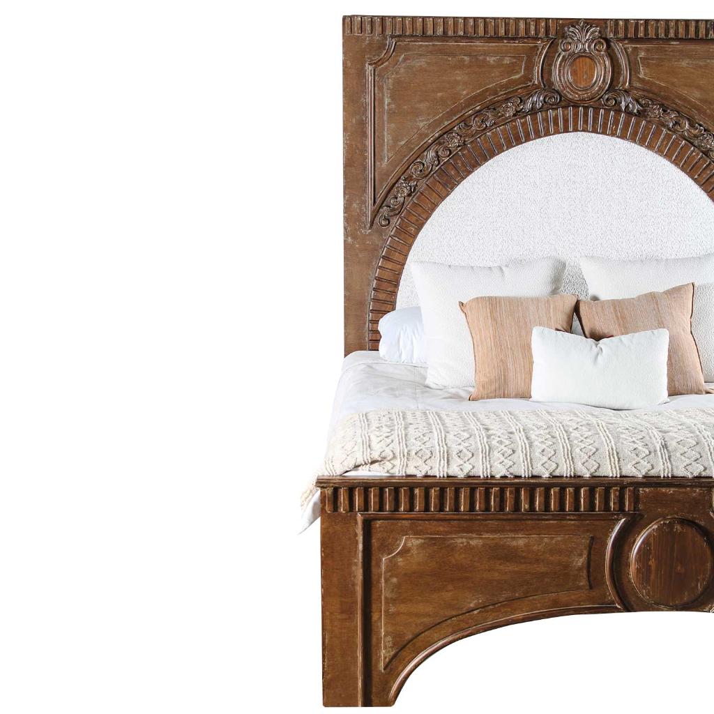 Peninsula Home Amelie Wooden Brown King Bed