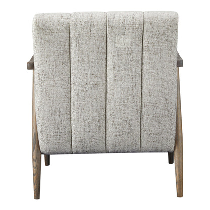 Aster Solid Oak Beige Arm Accent Chair