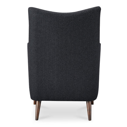 Fisher Solid Rubber Wood Black Armchair