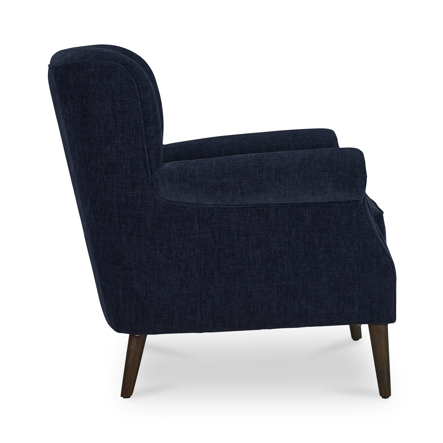 Harriet Polyester Upholstered Accent Armchair with Wood Leg