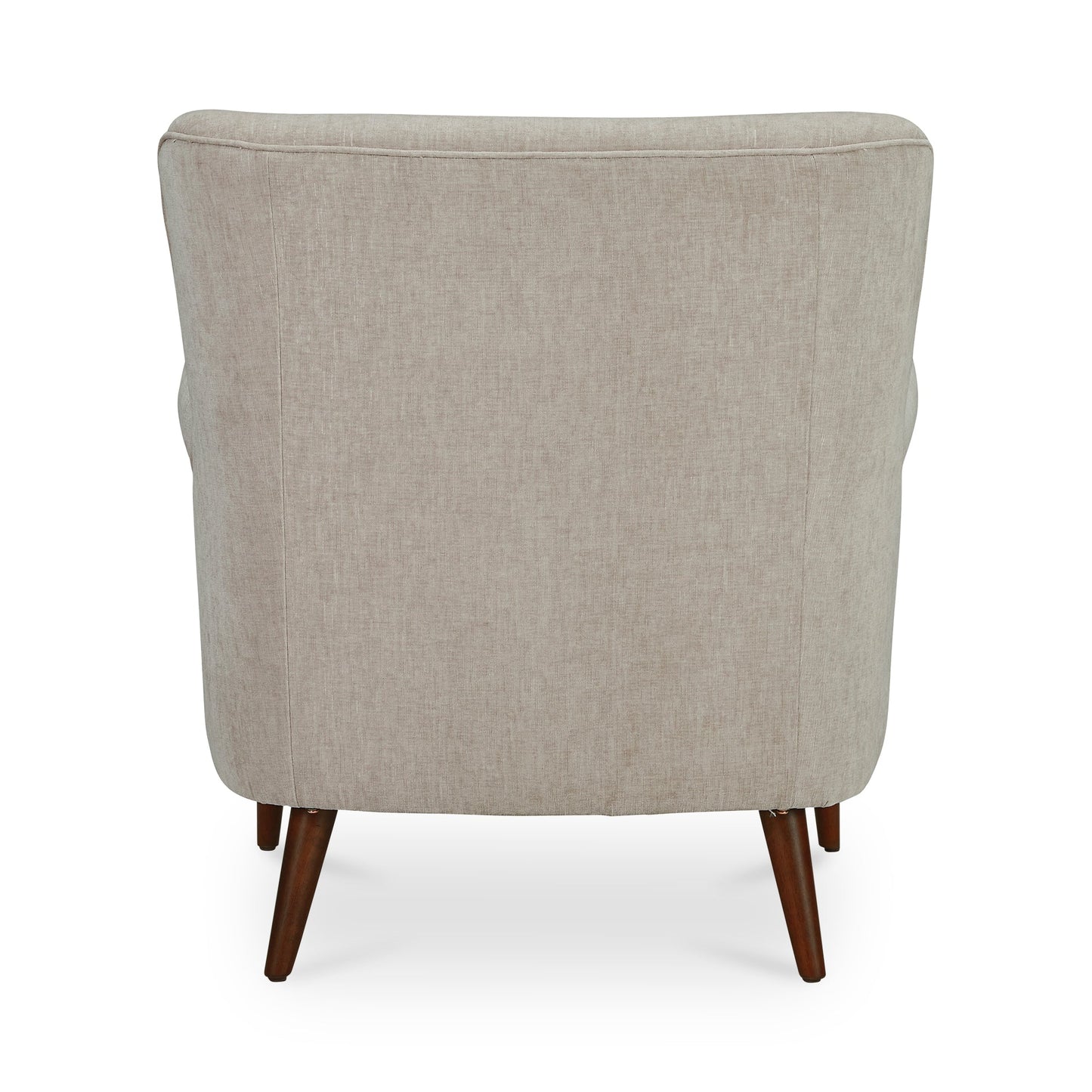 Harriet Polyester Upholstered Accent Armchair with Wood Leg