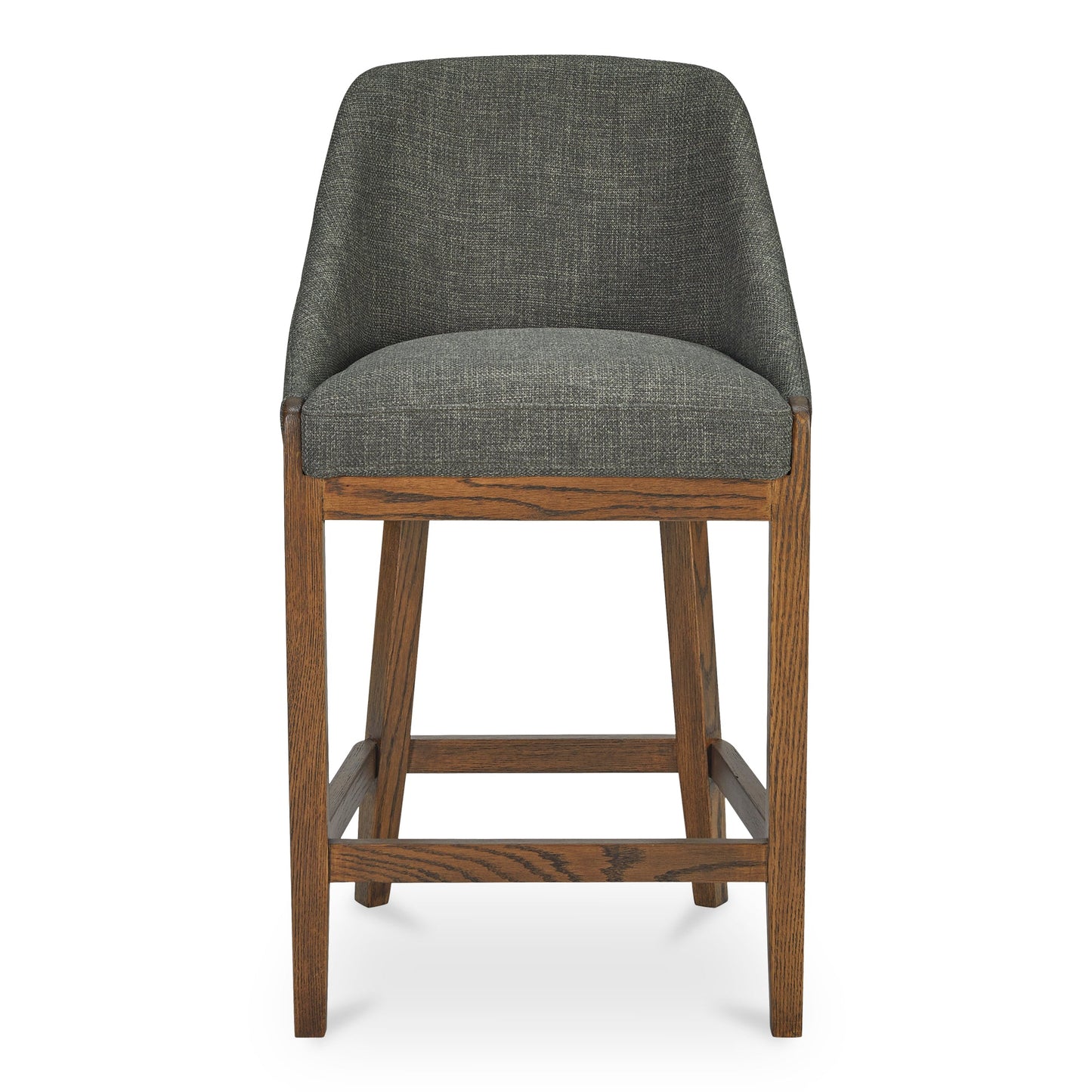 Edward Polyester Upholstered Wood Frame Counter Stool