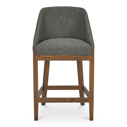 Edward Polyester Upholstered Wood Frame Counter Stool