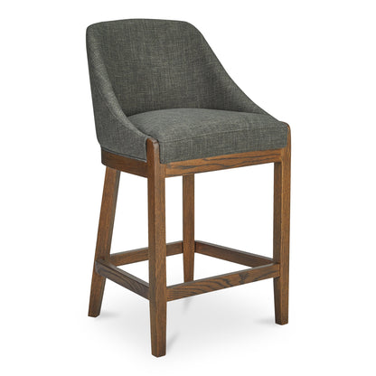 Edward Polyester Upholstered Wood Frame Counter Stool