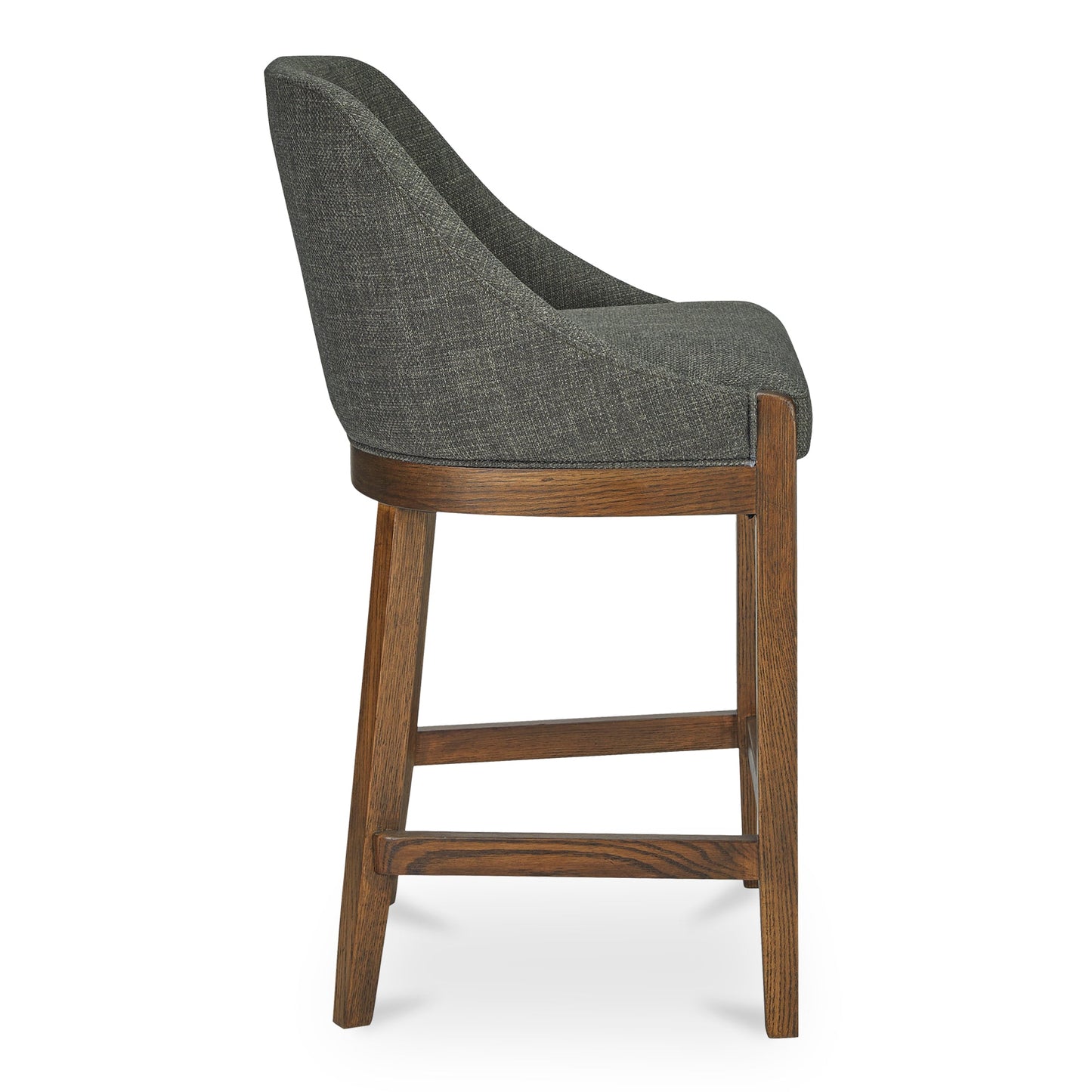 Edward Polyester Upholstered Wood Frame Counter Stool