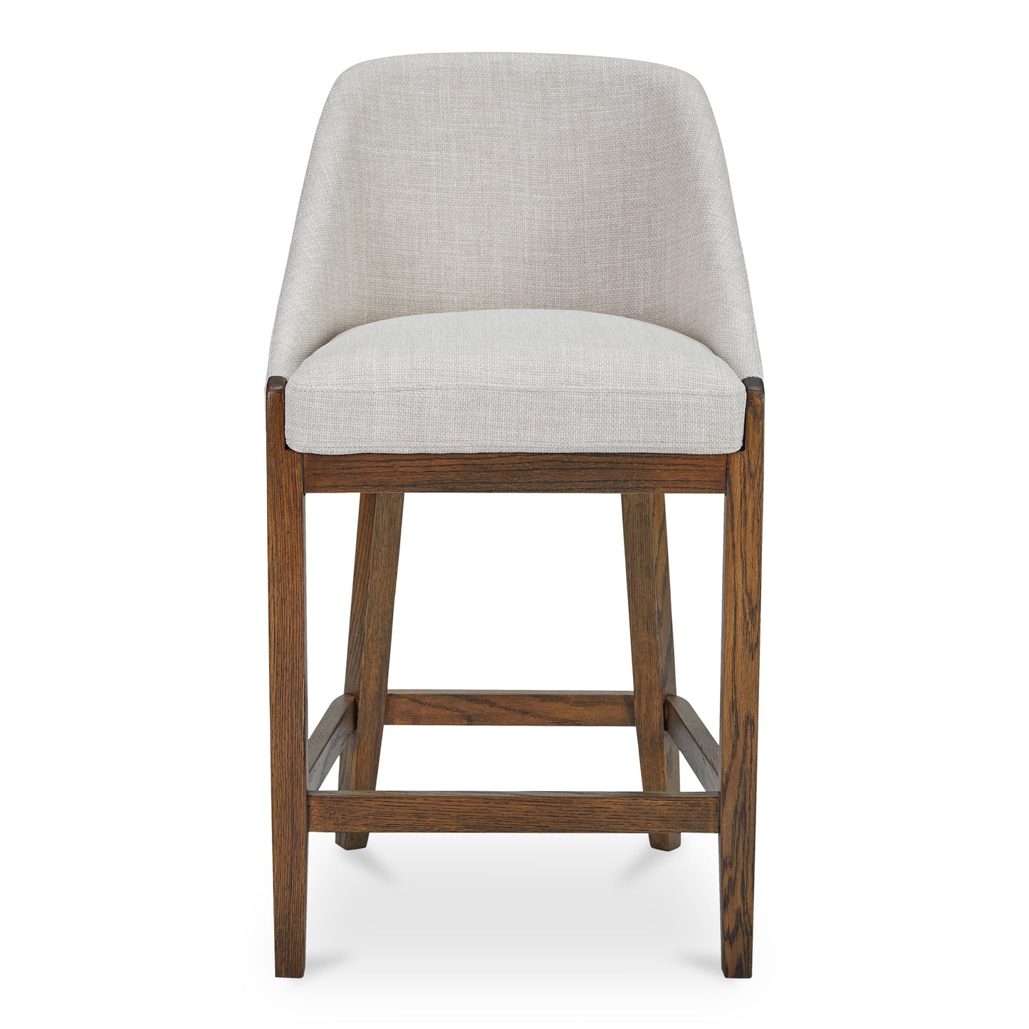 Edward Polyester Upholstered Wood Frame Counter Stool