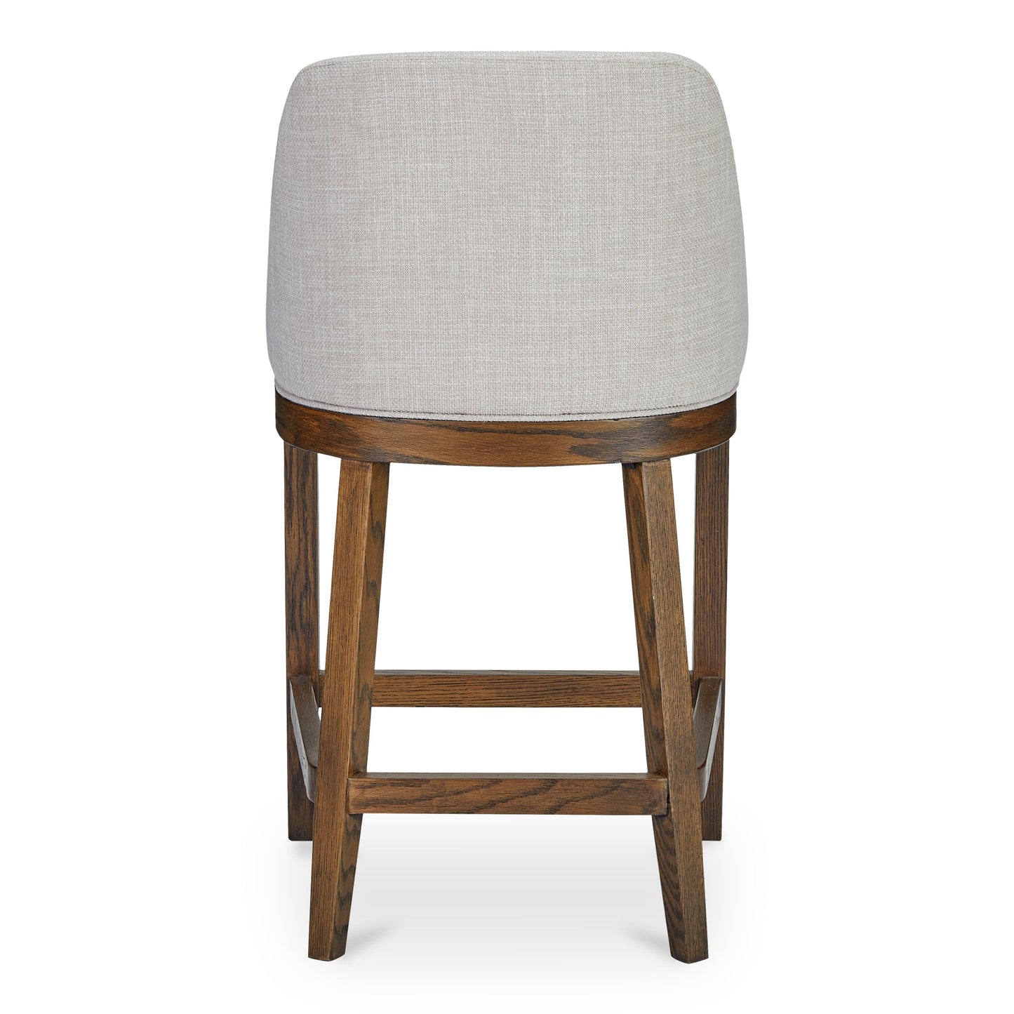 Edward Polyester Upholstered Wood Frame Counter Stool