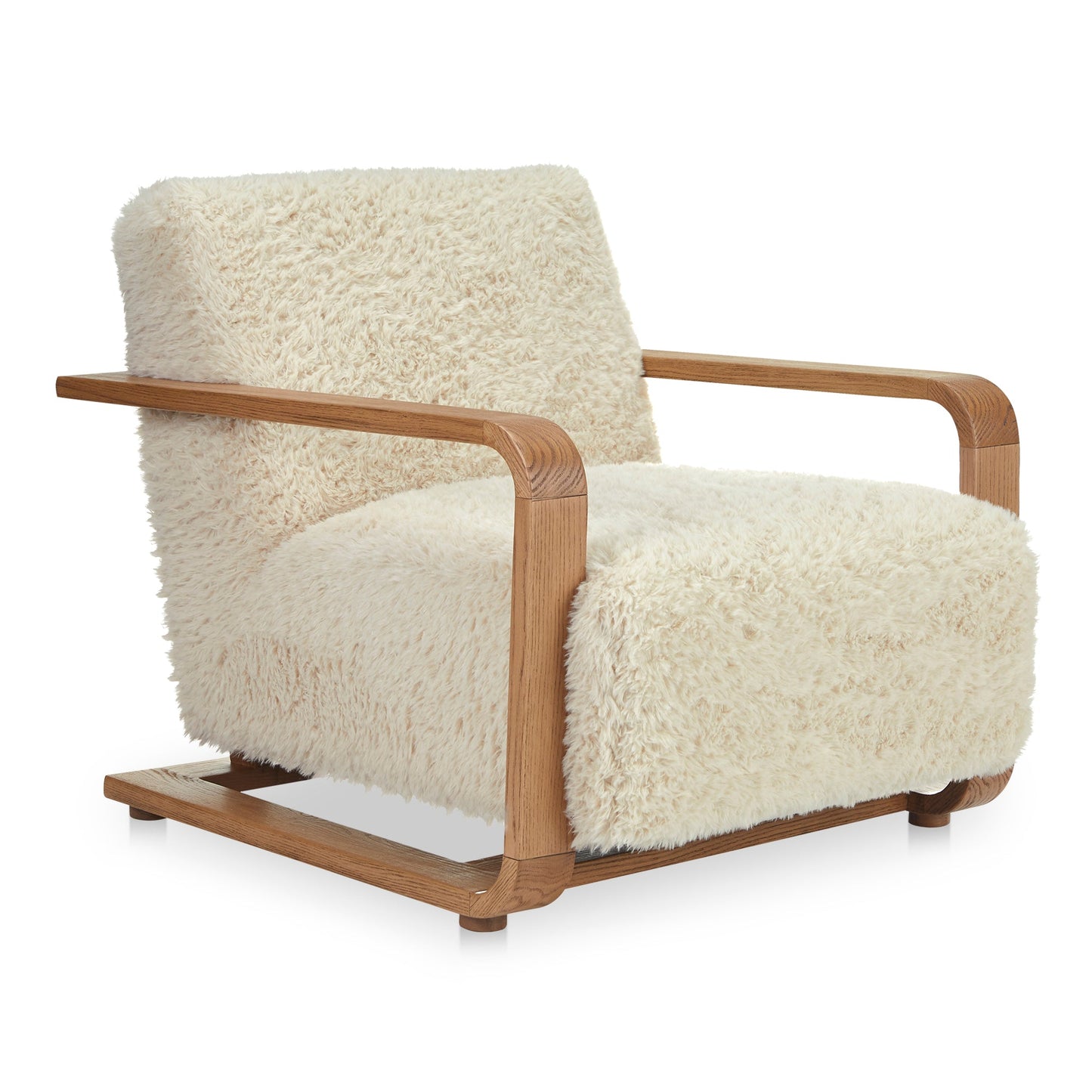 Eckersley Contemporary Faux Fur Lounge Armchair