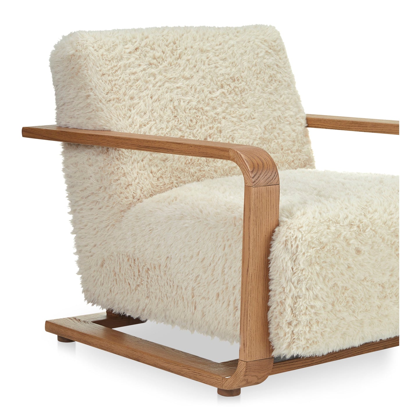 Eckersley Contemporary Faux Fur Lounge Armchair