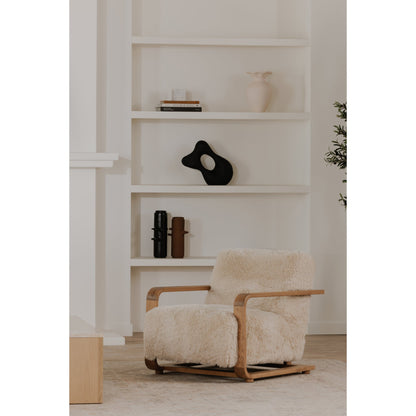 Eckersley Contemporary Faux Fur Lounge Armchair