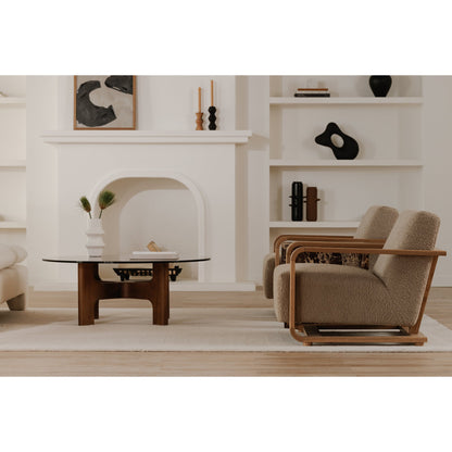 Eckersley Contemporary Faux Fur Lounge Armchair