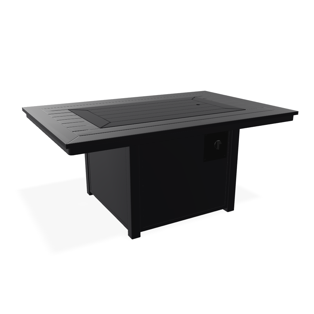 36" x 54" Rectangular MGP Top Chat Height Fire Table