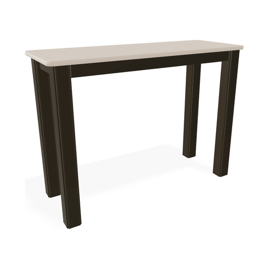 Telescope Marine Grade Polymer Top Table 10" X 27" Outdoor Side Table
