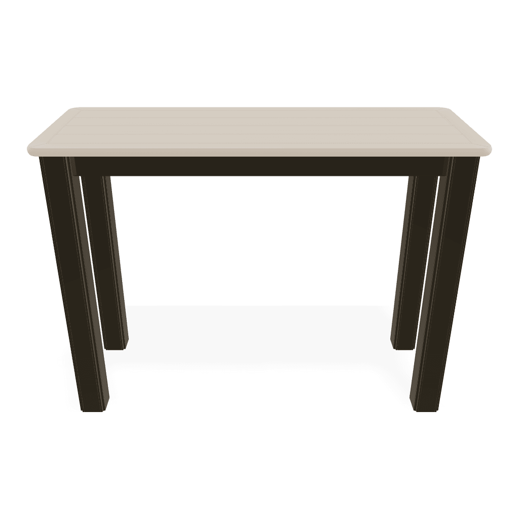 Telescope Marine Grade Polymer Top Table 10" X 27" Outdoor Side Table